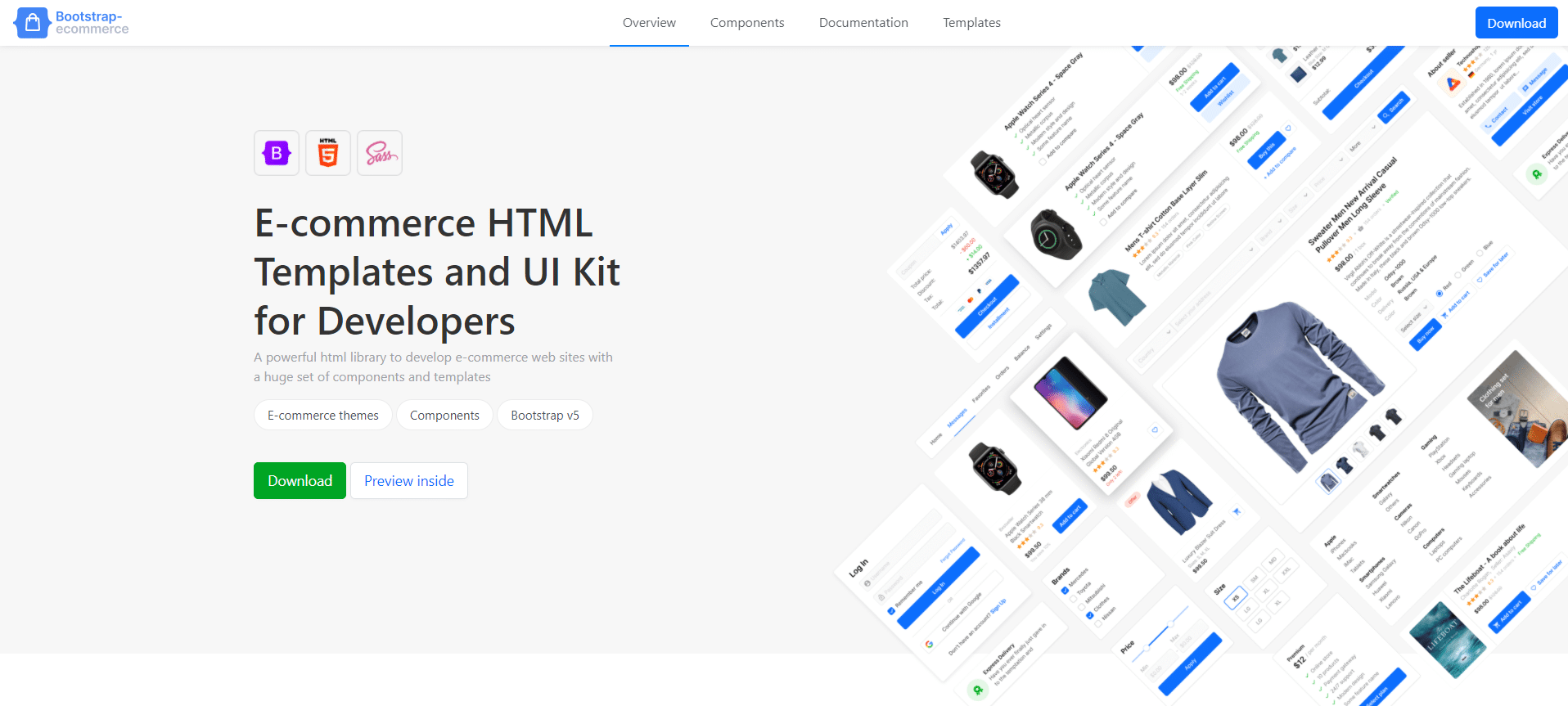 10+ Best eCommerce UI Kit Sketch Free 2024 11 Bootstrap ecommerce UI kit sketch
