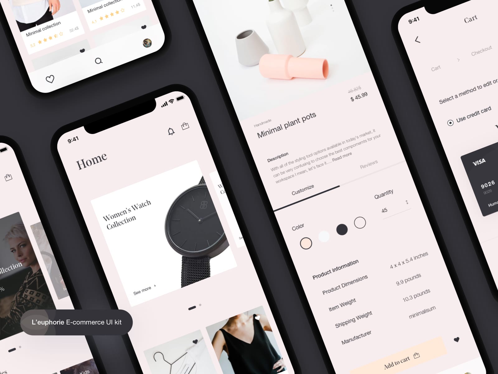 10+ Best eCommerce UI Kit Sketch Free 2024 6 L'euphorie ecommerce UI kit sketch