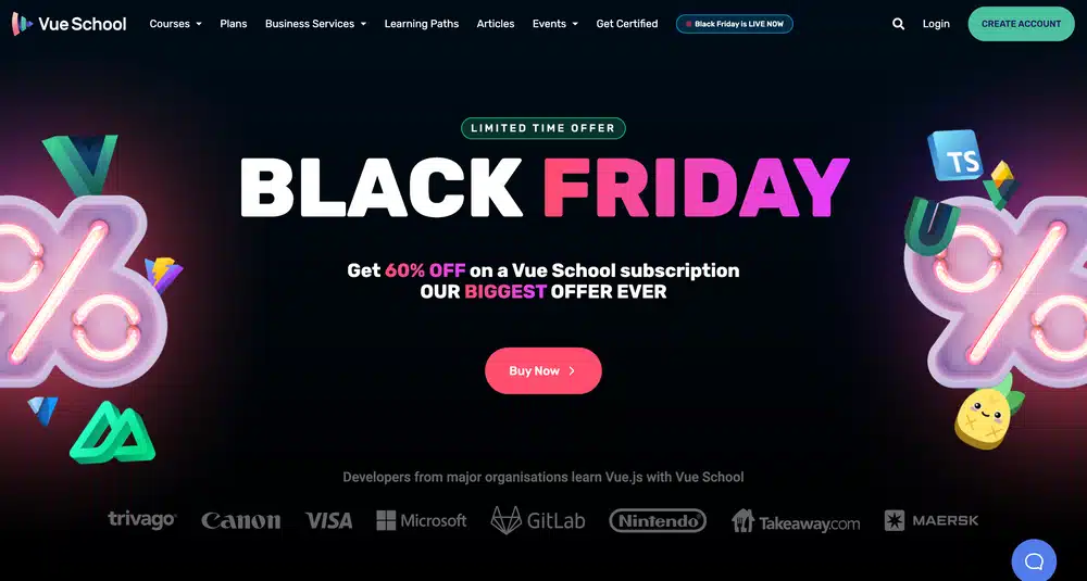 The Best Black Friday Deals For Developers & Designers 2025 5 Vue school