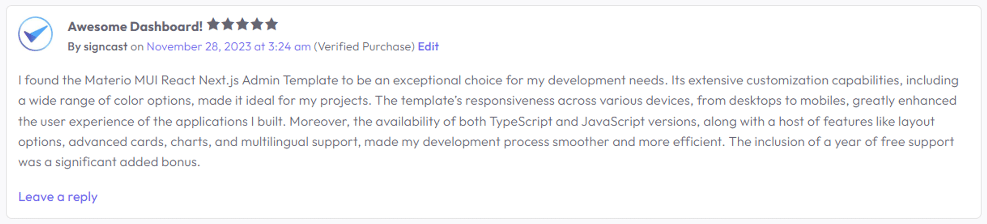 A Year of Transformation: 2023's Journey and Future Projections 9 Review of Materio Free MUI React NextJS Admin Template