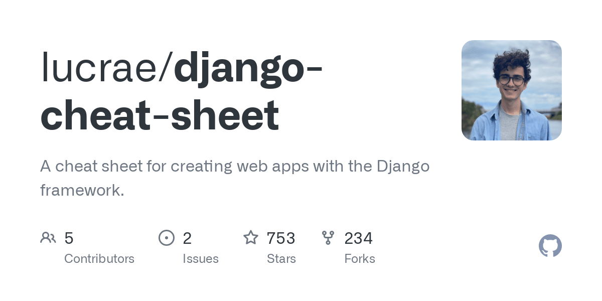 7 Useful Django Cheat Sheets 6 Django Cheatsheet Github