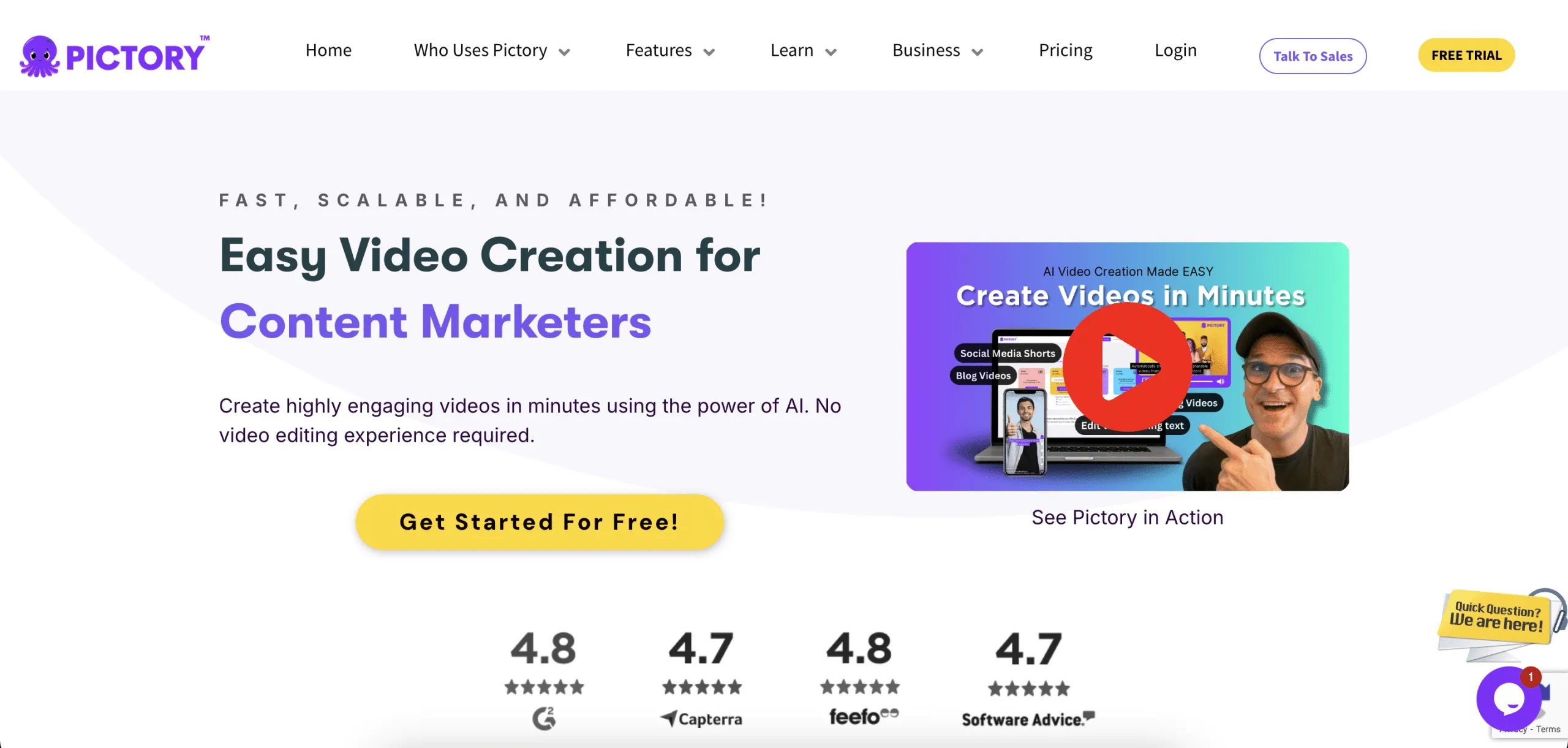 5+ AI Tools to Create Stunning Landing Pages 10 Pictory AI Tool for landing page