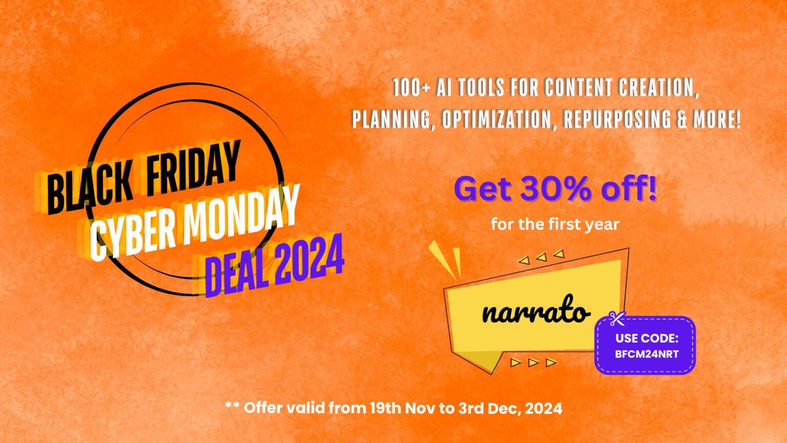 The Best Black Friday Deals For Developers & Designers 2025 63 Narrato Black Friday Deals