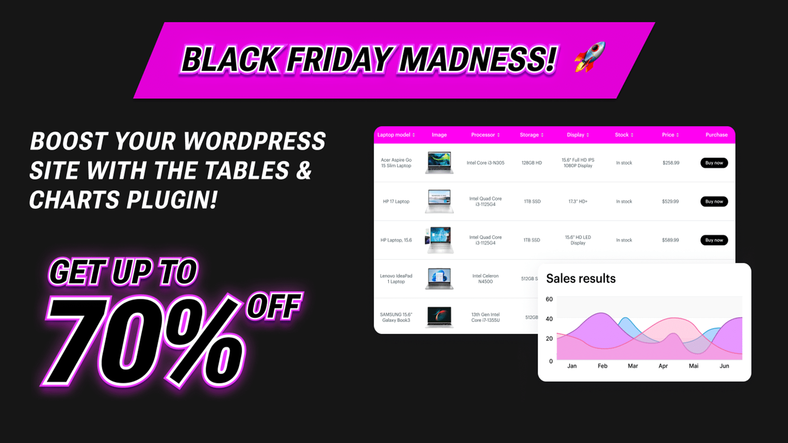 The Best Black Friday Deals For Developers & Designers 2025 39 wpdatatables black Friday deal