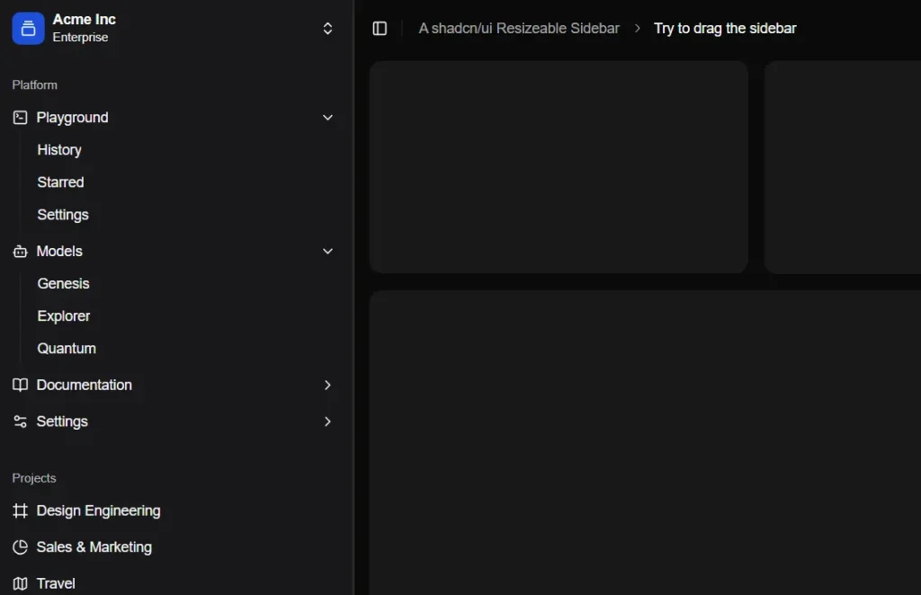 10 Shadcn Sidebar Examples For Your Next Project 7 controlled shadcn sidebar