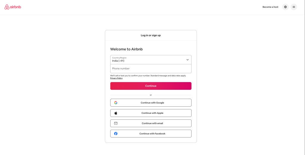 9 Key Elements of a High-Converting Landing Page - With Examples 24 air bnb form