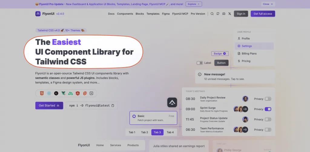 9 Key Elements of a High-Converting Landing Page - With Examples 2 flyonui heading landing page element