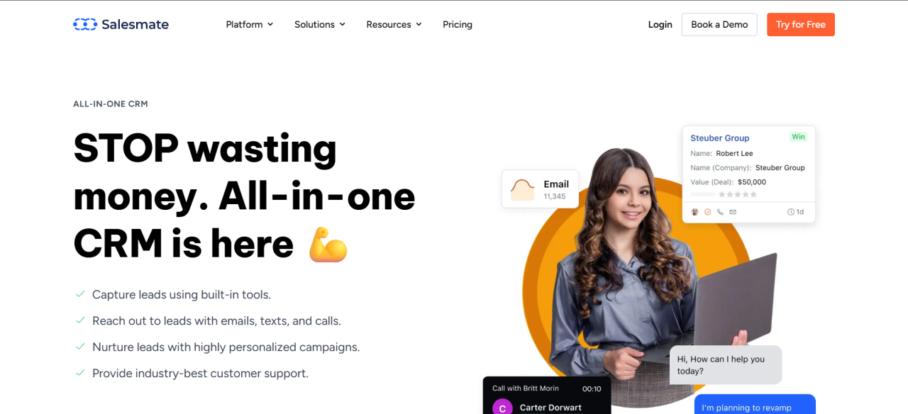 What is B2B SaaS? + 10 Key Examples for Better Understanding 15 Salesmate - Best all in one CRM
