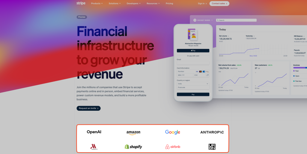9 Key Elements of a High-Converting Landing Page - With Examples 20 stripe social proof