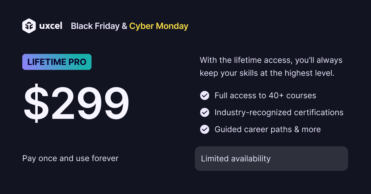 The Best Black Friday Deals For Developers & Designers 2025 30 Uxcel