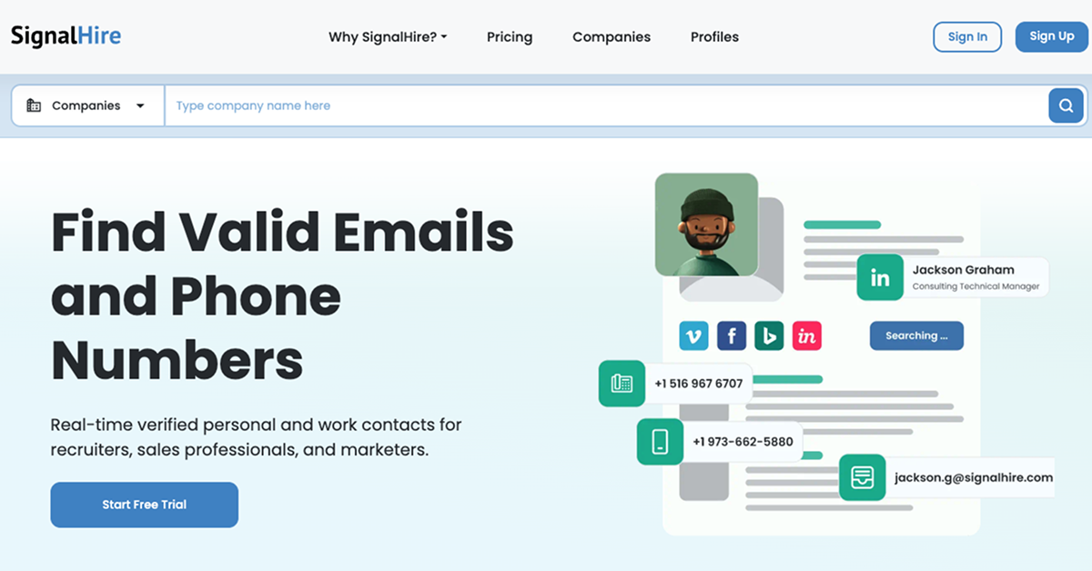 30+ Best Free Web Design Tools For Beginners 2025 6 SignalHire – Contact & Email Finder