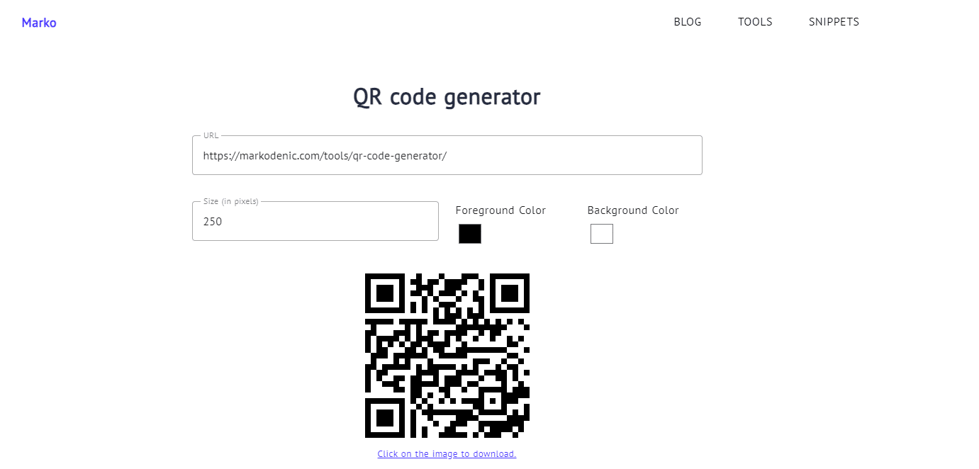QR Code Generator