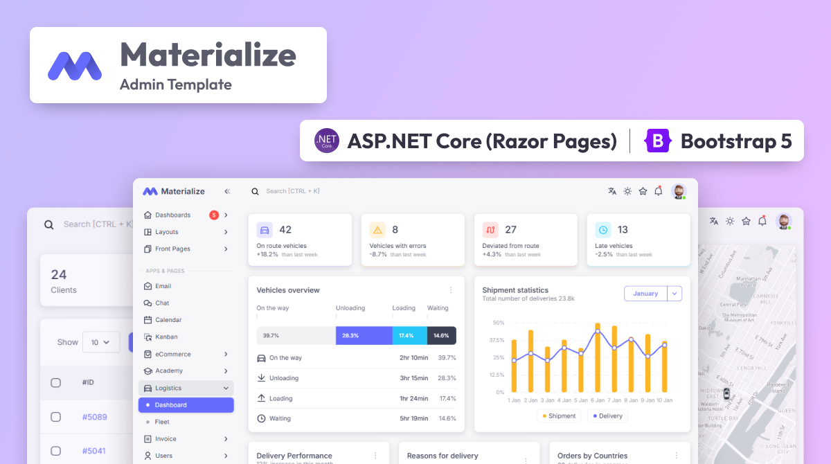 Basic .net Template Frest – ASP.NET Core Admin Template (Razor Pages)